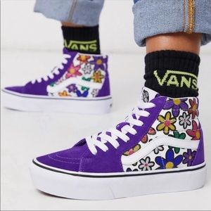 Vans Sk8 High Platform Shoes Size 7